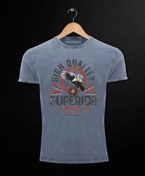 Neverless Print-Shirt Superior Legends Hellblau/Blau