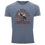 Neverless Print-Shirt Superior Legends Hellblau/Blau