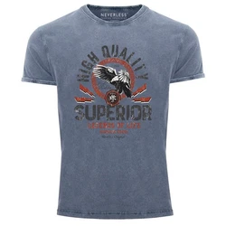 Neverless Print-Shirt Superior Legends Hellblau/Blau