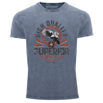 Neverless Print-Shirt Superior Legends Hellblau/Blau Neverless Print-Shirt Superior Legends Hellblau/Blau