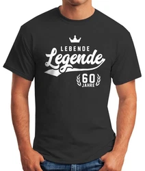 MoonWorks Print-Shirt Herren T-Shirt Lebende Legende Athletic Krone mit Print Schwarz/Lila/Gelb