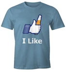 MoonWorks Herren Print-Shirt I like beer 