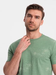 OMBRE Print-Shirt Herren-T-Shirt Grün/Dunkelgrün/Türkis