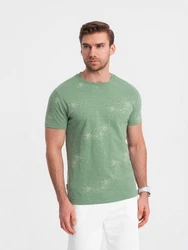 OMBRE Print-Shirt Herren-T-Shirt Grün/Dunkelgrün/Türkis