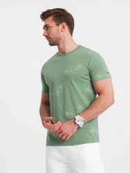 OMBRE Print-Shirt Herren-T-Shirt Grün/Dunkelgrün/Türkis