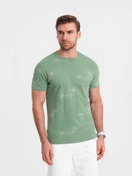 OMBRE Print-Shirt Herren-T-Shirt Grün/Dunkelgrün/Türkis