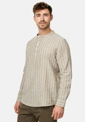 Indicode Langarmhemd INLif Khaki/Beige/Grün/Braun
