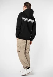 SUBLEVEL Hoodie WORLDWIDE, Eight2Nine Sweatshirt Schwarz