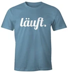 MoonWorks Cooles Lustiges Herren T-Shirt Läuft Fun-Shirt Hellblau/Blau/Türkis MoonWorks Cooles Lustiges Herren T-Shirt Läuft Fun-Shirt Hellblau/Blau/Türkis