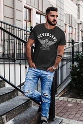 Neverless Print-Shirt Herren T-Shirt Biker Motorrad Motorblock Engine Flügel Wings Slim Fit Rosa/Schwarz/Lila