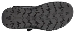 Rieker Sandale Klettschuh Freizeitsandale schwarz/grau