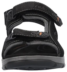 Rieker Sandale Klettschuh Freizeitsandale schwarz/grau