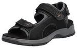 Rieker Sandale Klettschuh Freizeitsandale schwarz/grau