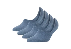 Burlington Flinge Damen Everyday IN Anti-Slip (4er Pack) Blau/Hellblau/Grau