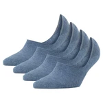 Burlington Flinge Damen Everyday IN Anti-Slip (4er Pack) Blau/Hellblau/Grau