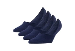 Burlington Flinge Damen Everyday IN Anti-Slip (4er Pack) Dunkelblau/Blau