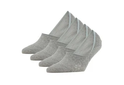 Burlington Flinge Damen Everyday IN Anti-Slip (4er Pack) Grau/Hellgrau