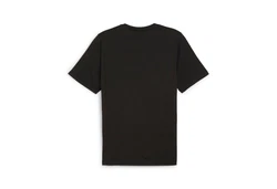 PUMA T-Shirt ESS+ 2 COL LOGO TEE Lila/Schwarz/Dunkelgrau
