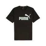 PUMA T-Shirt ESS+ 2 COL LOGO TEE Lila/Schwarz/Dunkelgrau