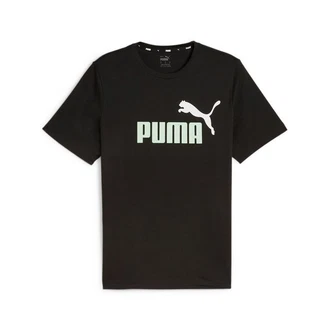 PUMA T-Shirt ESS+ 2 COL LOGO TEE Lila/Schwarz/Dunkelgrau