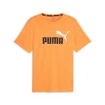 PUMA T-Shirt ESS+ 2 COL LOGO TEE Orange/Braun/Gelb