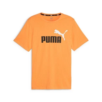 PUMA T-Shirt ESS+ 2 COL LOGO TEE Orange/Braun/Gelb