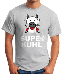 MoonWorks Print-Shirt Tier-Motiv Super Kuhl Fun-Shirt 
