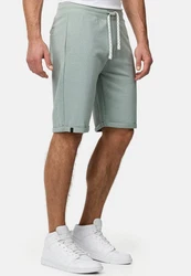 Indicode Herren Sweatshorts Aldrich Grün/Hellgrün/Türkis