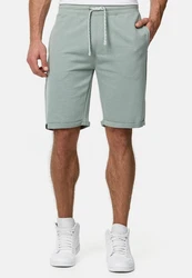 Indicode Herren Sweatshorts Aldrich Grün/Hellgrün/Türkis