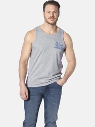Jan Vanderstorm Muskelshirt Style FELTON Blau/Grau/Hellgrau/Hellblau