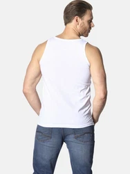 Jan Vanderstorm Muskelshirt Style FELTON Weiß/Creme/Blau/Hellblau