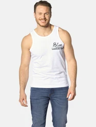 Jan Vanderstorm Muskelshirt Style FELTON Weiß/Creme/Blau/Hellblau