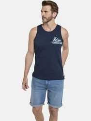 Jan Vanderstorm Muskelshirt Style FELTON Blau/Dunkelblau/Hellblau/Grau