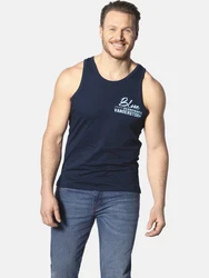 Jan Vanderstorm Muskelshirt Style FELTON Blau/Dunkelblau/Hellblau/Grau