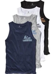 Jan Vanderstorm Muskelshirt Style FELTON Blau/Dunkelblau/Hellblau/Grau