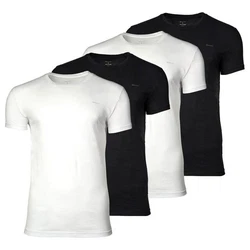 Gant C-NECK T-SHIRT 4-PACK Schwarz/Weiß