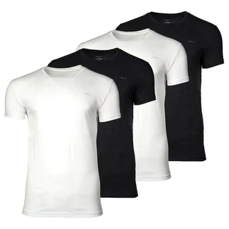 Gant C-NECK T-SHIRT 4-PACK Schwarz/Weiß