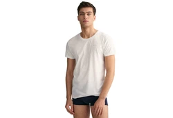 Gant T-Shirt C-NECK 2-PACK weiß