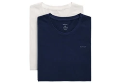Gant C-NECK T-SHIRT 4-PACK Marineblau/Weiß