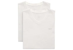 GANT Herren V-NECK T-SHIRT 2-PACK Hellblau/Dunkelblau/Blau/Grün/Weiß