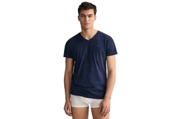 Gant T-Shirt V-NECK T-SHIRT 2-PACK Marineblau/Wei
