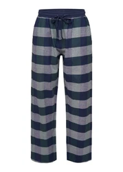 Phil & Co. Schlafanzug FLANELL Pyjamahose Grau/Dunkelblau/Blau/Lila/Hellblau