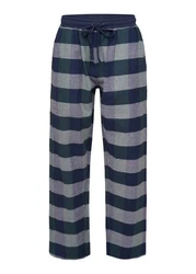 Phil & Co. Schlafanzug FLANELL Pyjamahose Grau/Dunkelblau/Blau/Lila/Hellblau