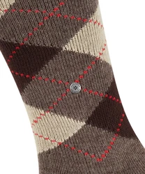 Burlington Kniestrümpfe Preston Bordeaux/Dunkelbraun/Grau/Beige/Khaki/Dunkelrot
