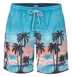 HAPPY SHORTS Badehose HAPPY SHORTS Herren Badeshorts Strandshorts Palmen und Strand S - XXL