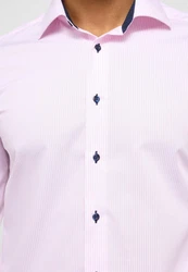 Eterna Businesshemd Slim Fit Kentkragen Non Iron Rosa/Lila