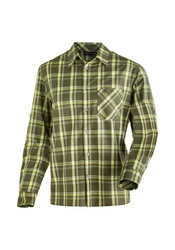 Maier Sports Funktionshemd Claas Herren Hemd Dunkelgrün/Neonfarben/Gelb/Grün