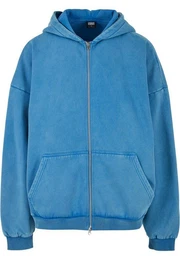 Sweatjacke Herren Heavy Stone Washed 90's Zip Hoodie (1-tlg)
