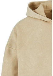 URBAN CLASSICS Sweatjacke Herren 90's Zip Hoodie Khaki/Beige/Braun