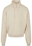 Urban Classics Sweatjacke Organic Drawstring Troyer (1-tlg) Khaki/Beige/Braun